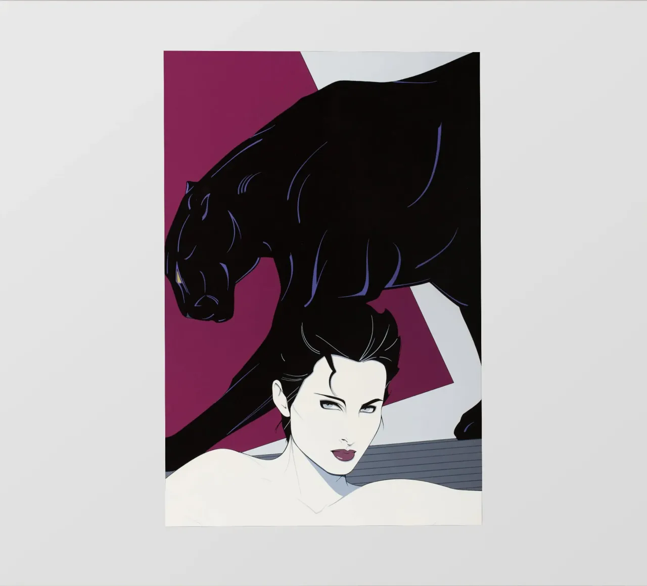 Patrick Nagel art pellicola backlit da Kabir