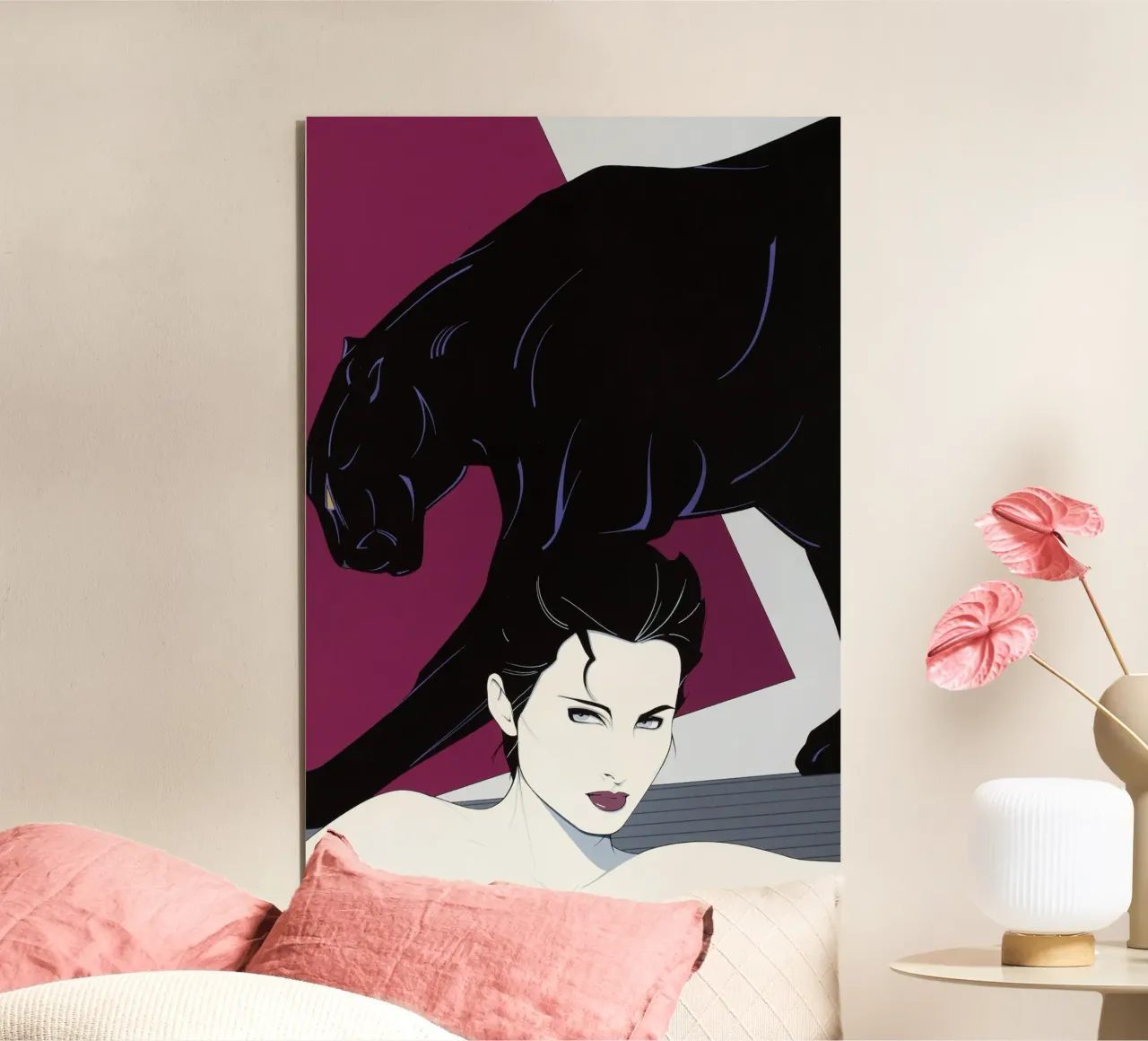 Patrick Nagel art alluminio dibond da Kabir