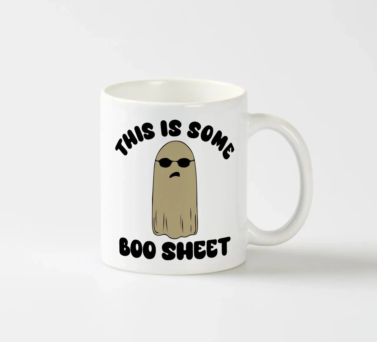 questo foglio boo divertente halloween tazza in ceramica da ersanim