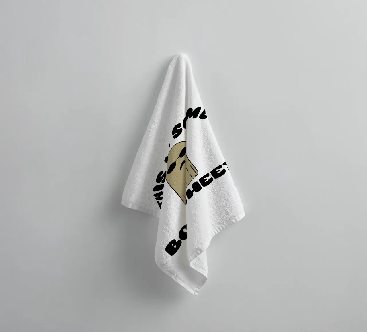 questo foglio boo divertente halloween asciugamano da bagno da ersanim