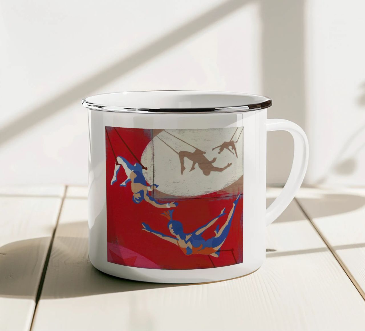 Trapeze tazza in smalto da Andy Bridge