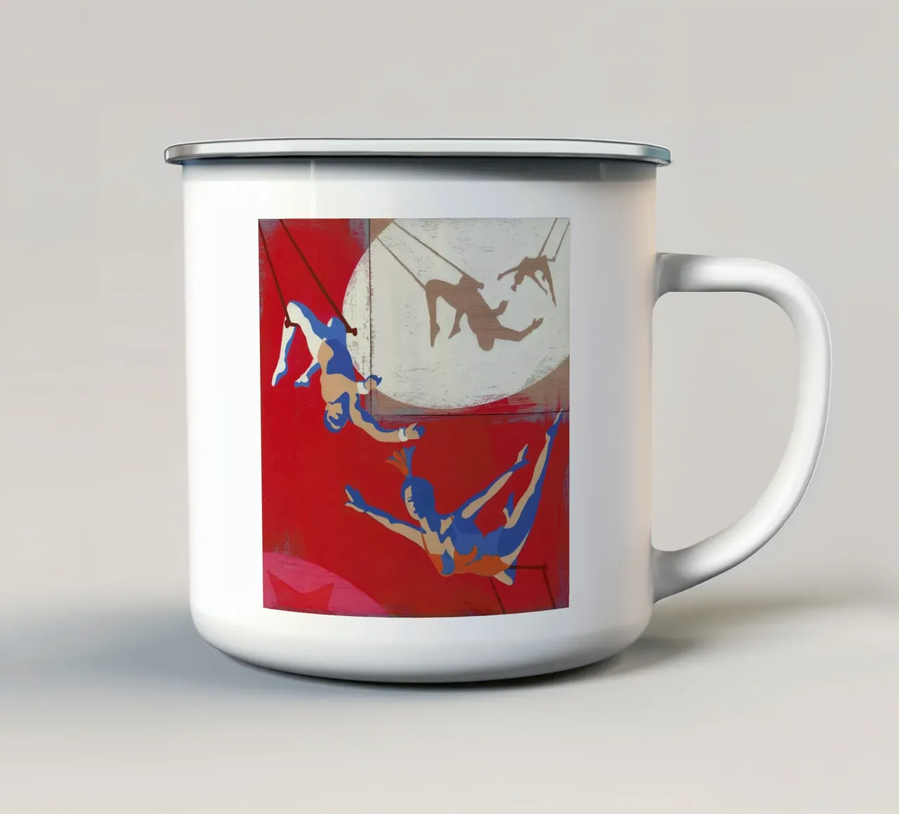 Trapeze taza de esmalte de Andy Bridge