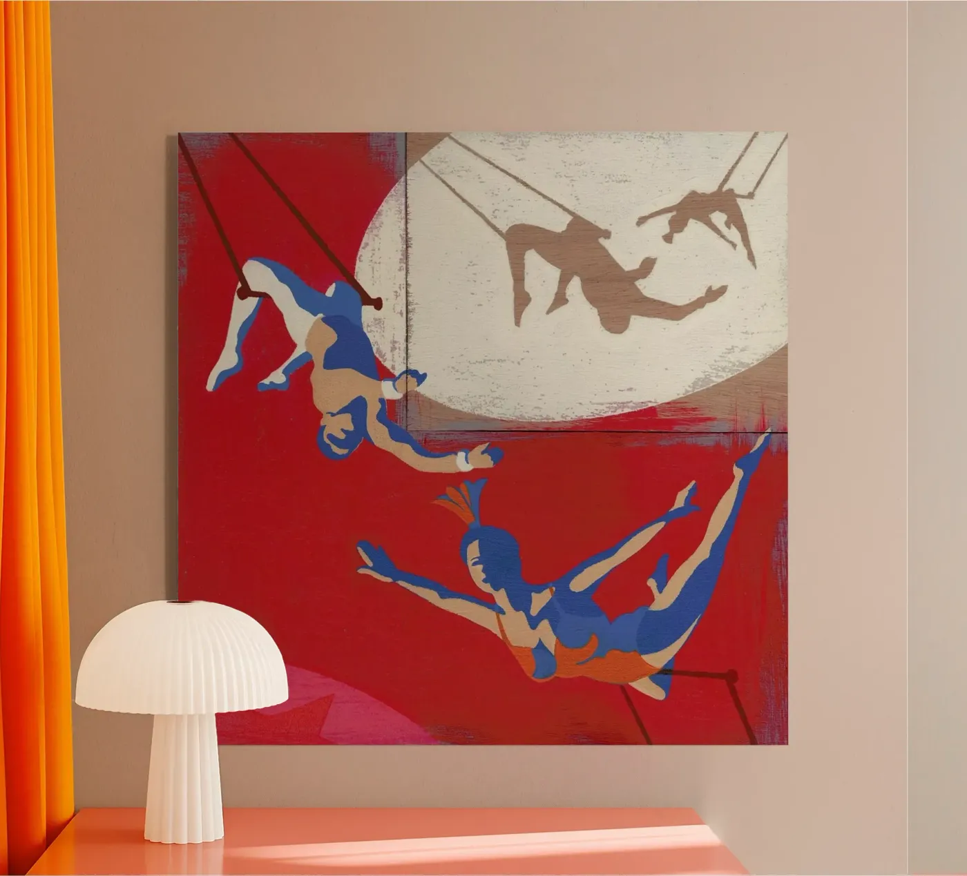 Trapeze acryl van Andy Bridge