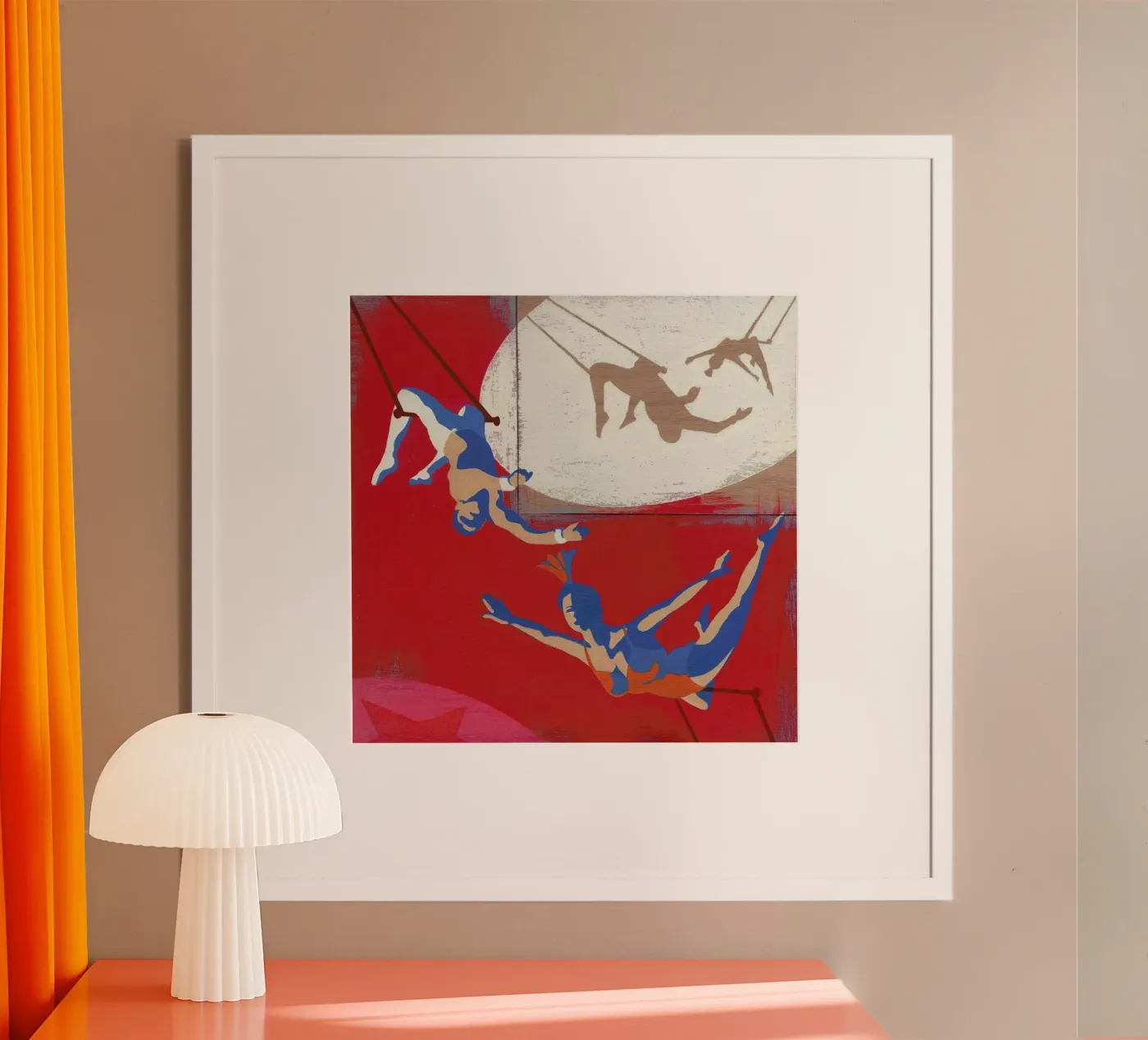 Trapeze poster by Andy Bridge