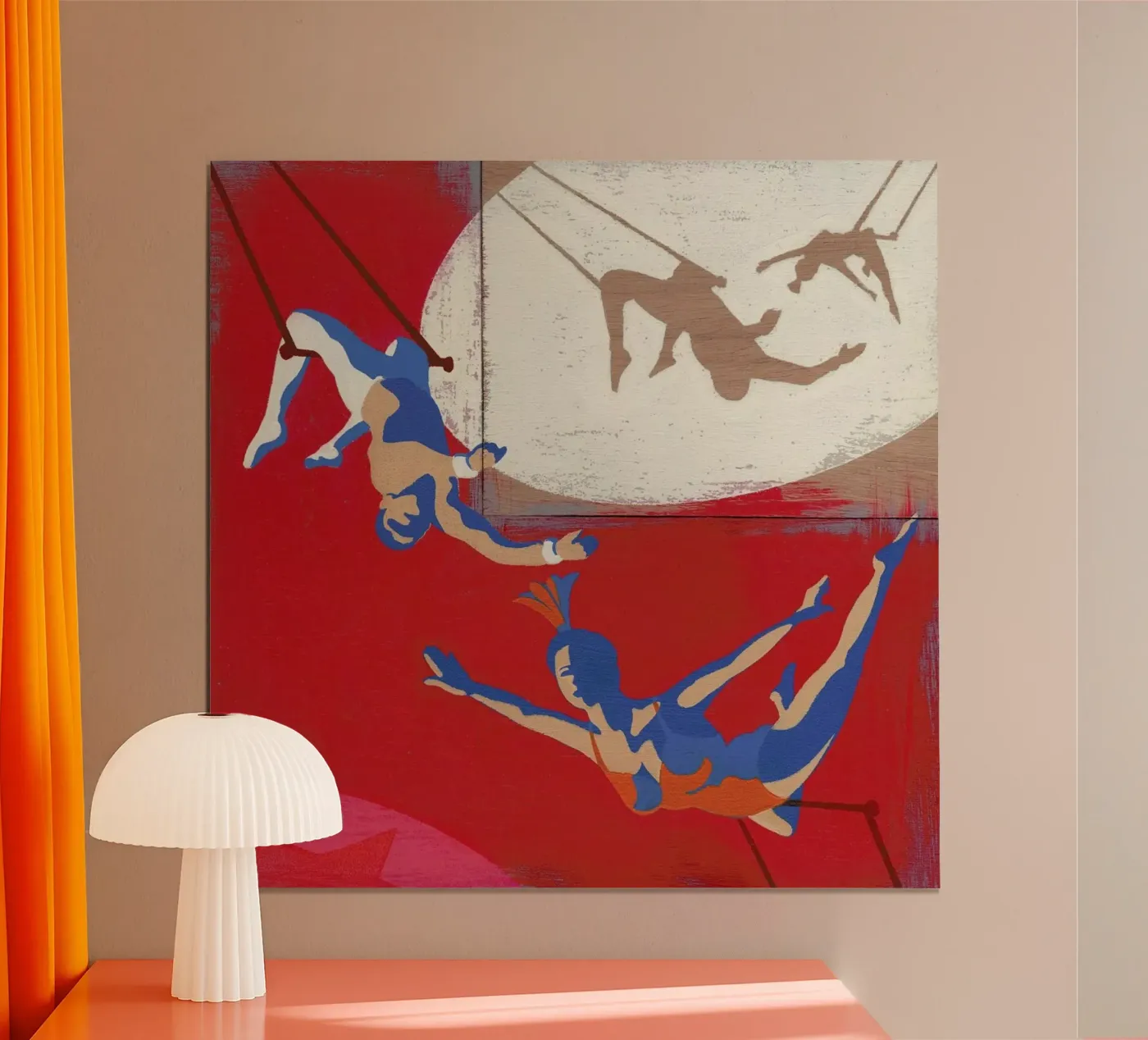 Trapeze poster by Andy Bridge