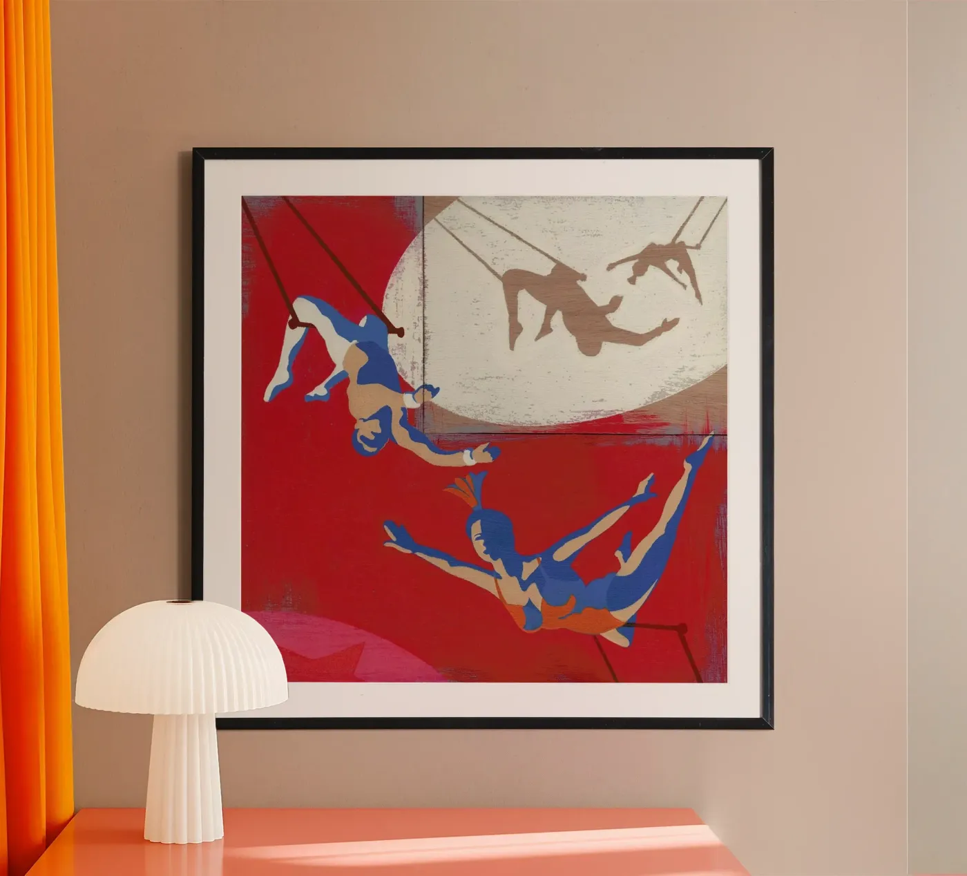 Trapeze poster by Andy Bridge