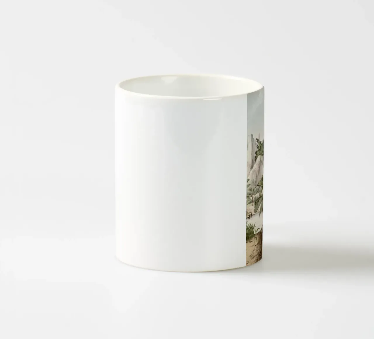 Vintage Houtte 2 Stevensonia Sechellarum tazza in ceramica da Vintage Print Collection