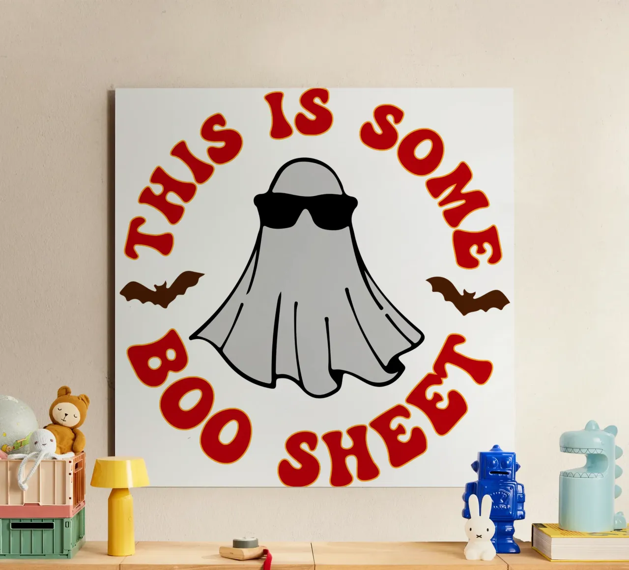 questo è un foglio boo divertente halloween alluminio dibond da ersanim