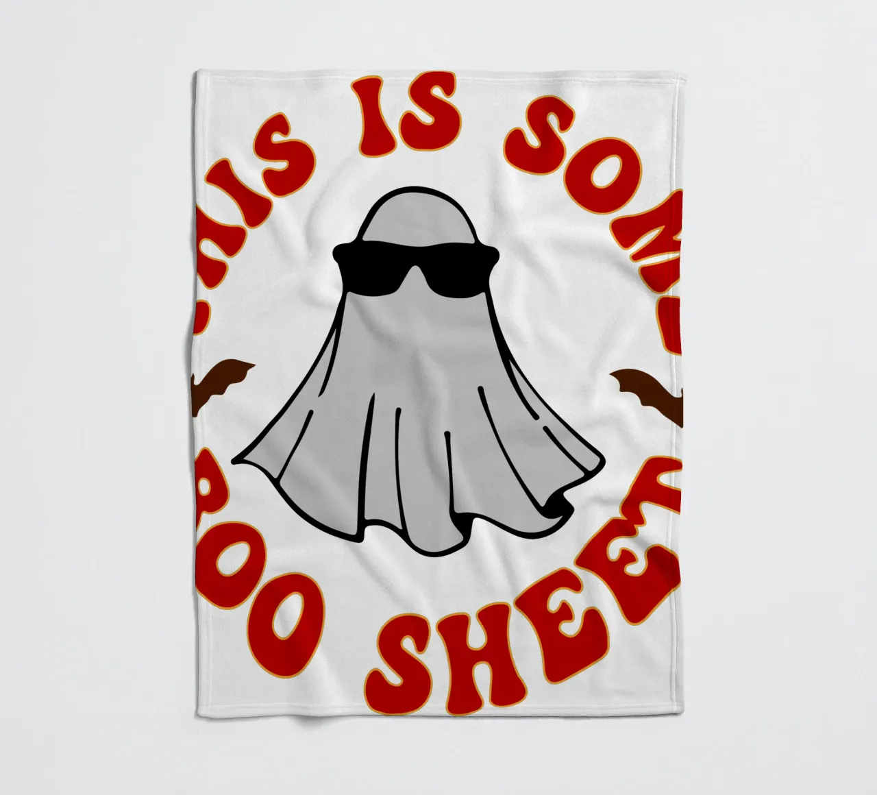questo è un foglio boo divertente halloween coperta in pile da ersanim