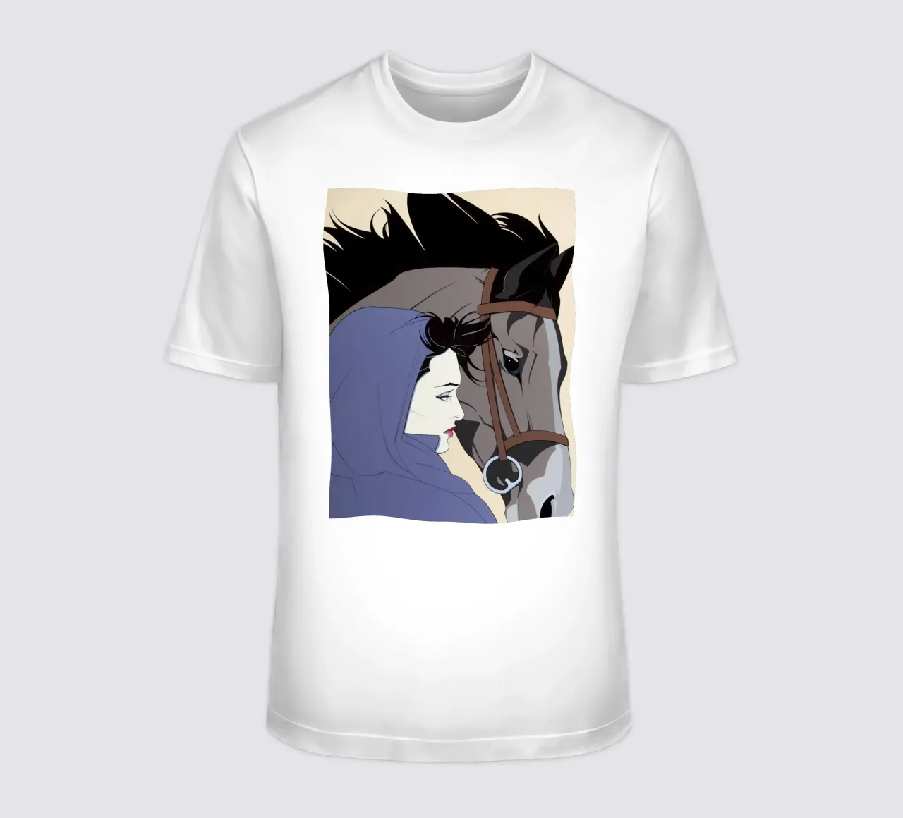 Patrick Nagel art t-shirt da Kabir