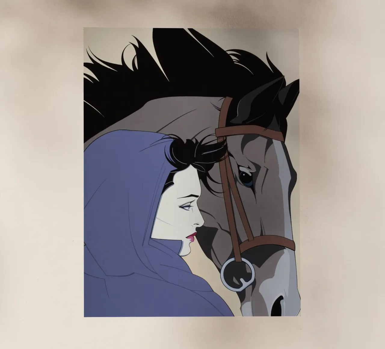 Patrick Nagel art pellicola backlit da Kabir