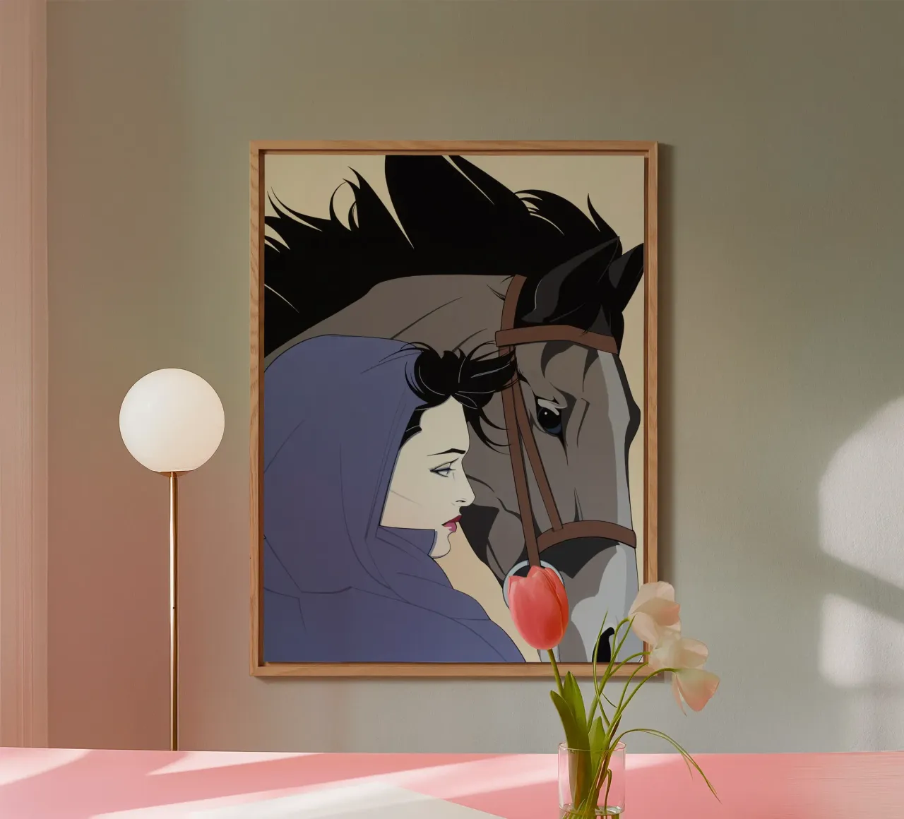 Patrick Nagel art alluminio dibond da Kabir