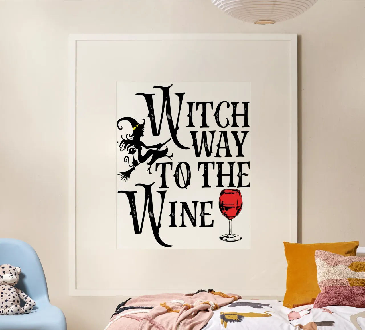 witch way to the wine funny halloween hahnemühle by ersanim