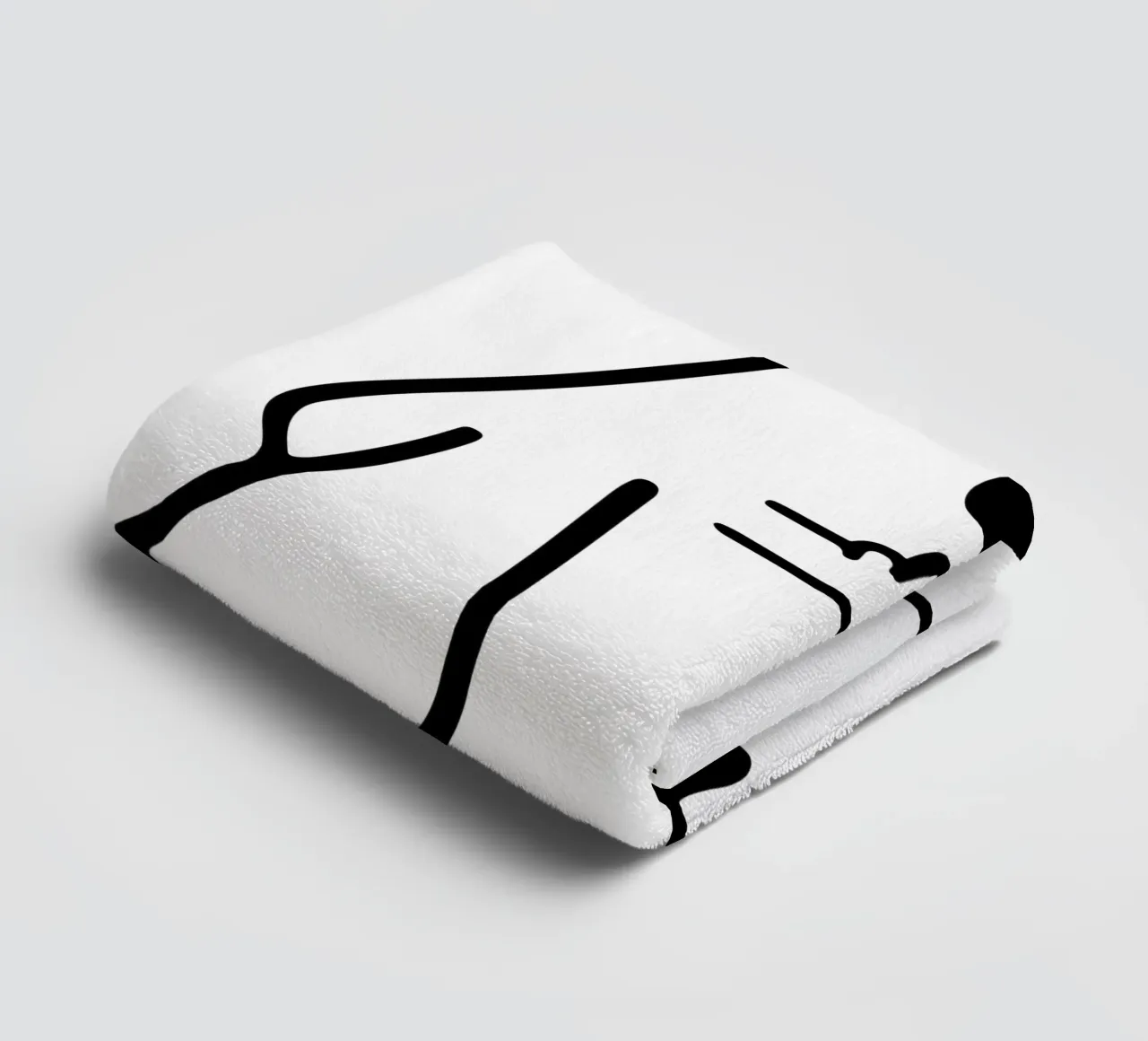 ghsot middle finger towel by ersanim