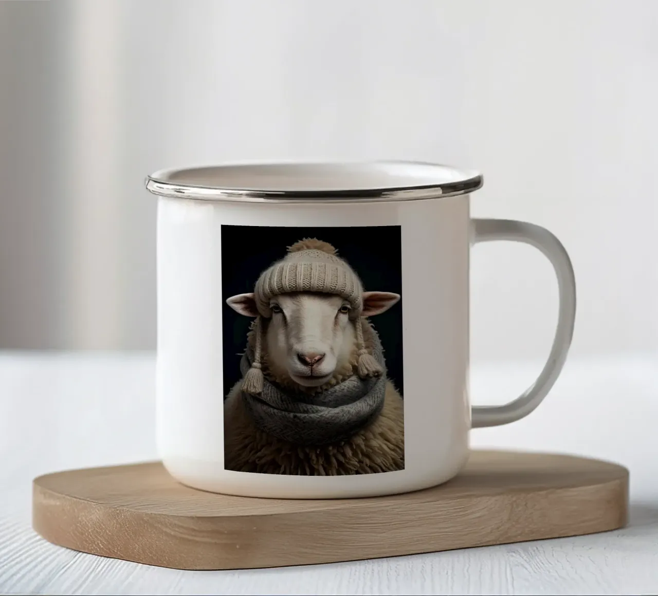 Wandkunst von Imagine Emaille Tasse von Imagine