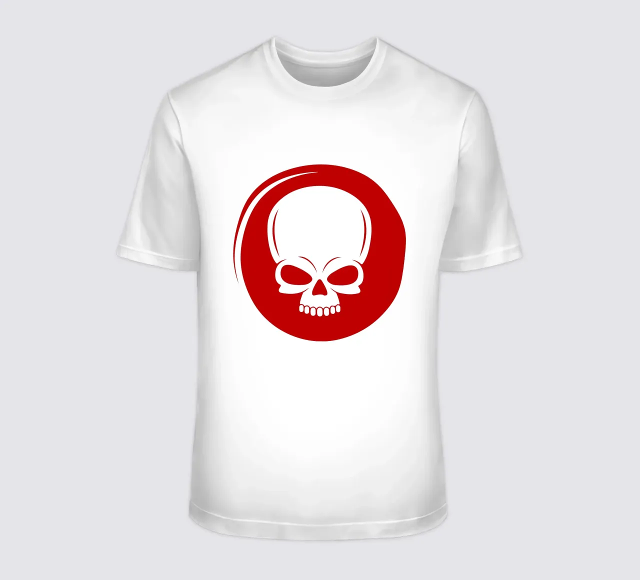 SKULL RED CIRCLE t-shirt by ersanim