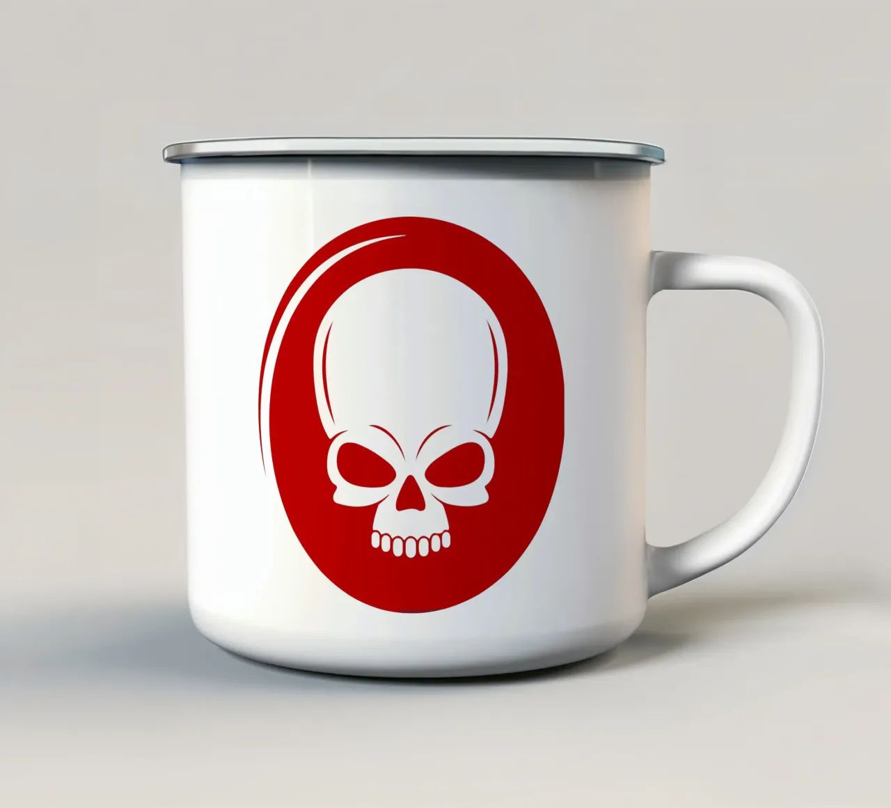 TESCHIO CERCHIO ROSSO tazza in smalto da ersanim