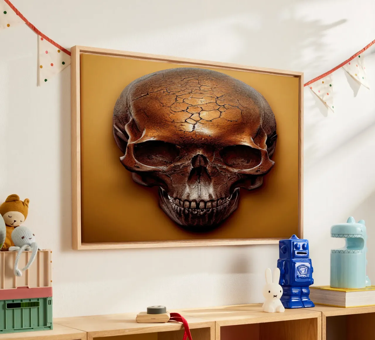 Muurkunst van Imagine canvas met Baklijst van Imagine