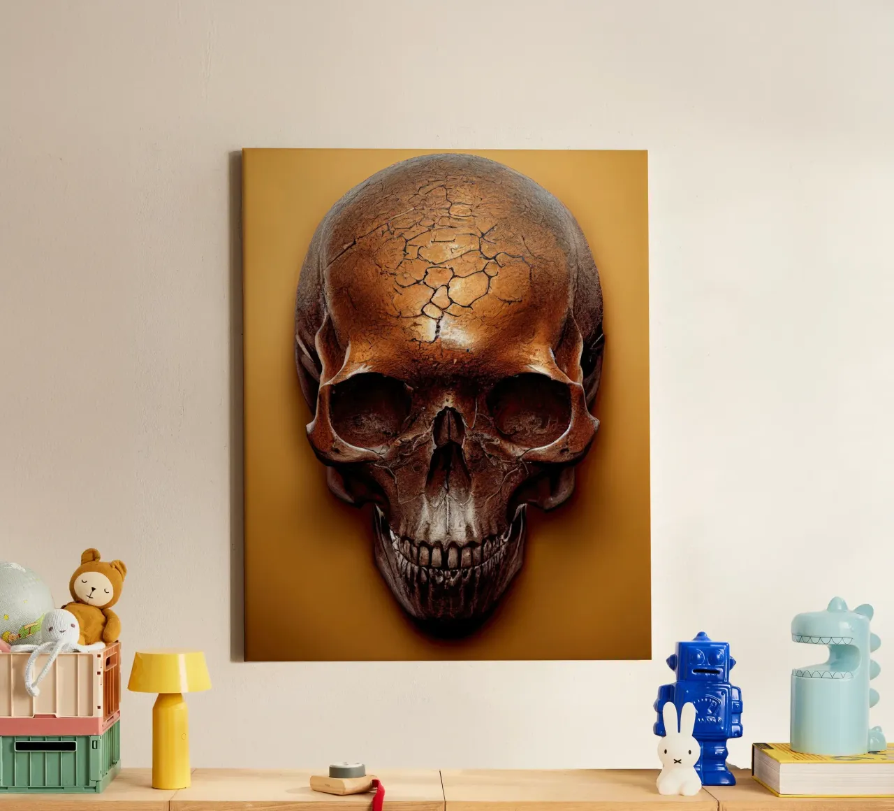 Muurkunst van Imagine canvas met Baklijst van Imagine