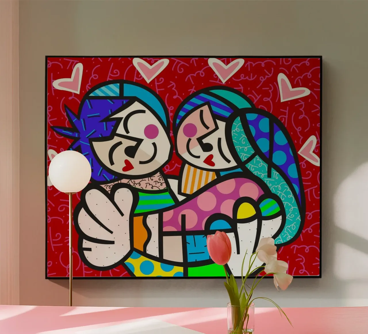 Romance Britto plexiglass da Algoritm