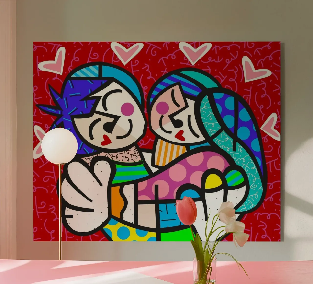 Romance Britto plexiglass da Algoritm
