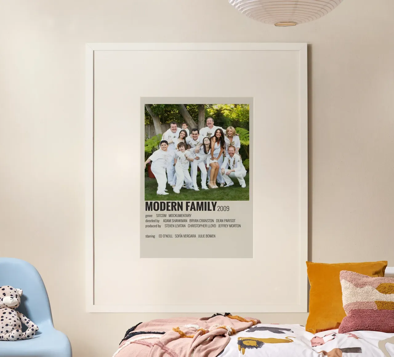 MODERN FAMILY 2009 poster con telaio in legno da MVFminimalist