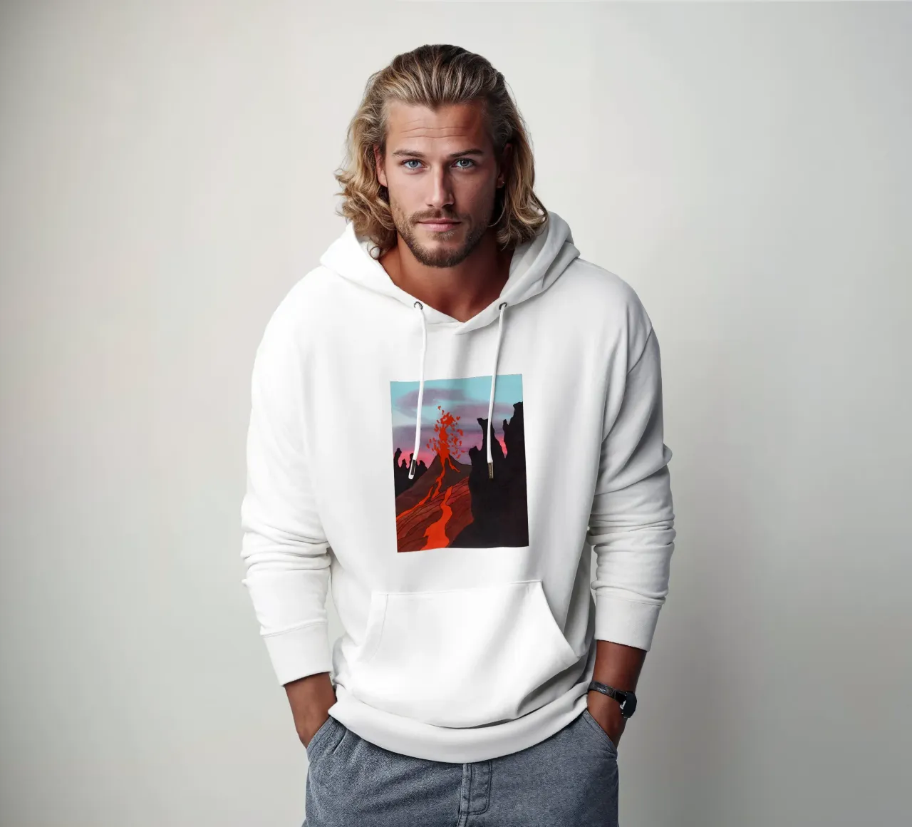 Ken Price Eruzione continua non osservata felpa con cappuccio da Marcobarshop