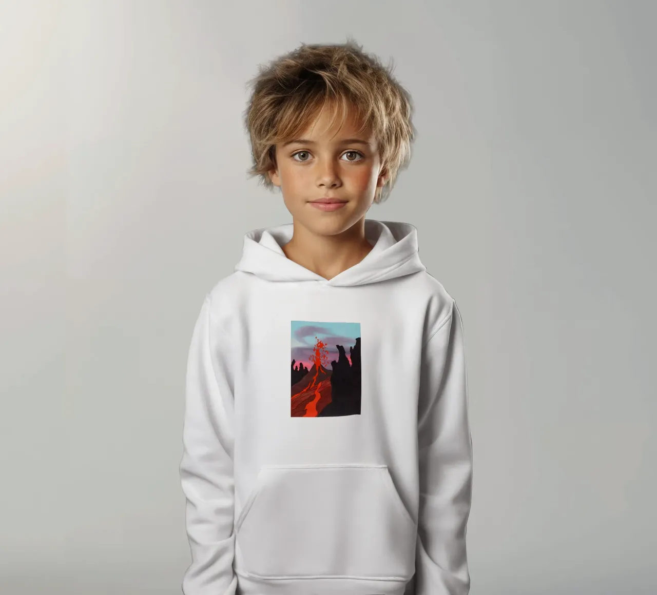 Ken Price Eruzione continua non osservata felpa bambino con cappuccio da Marcobarshop