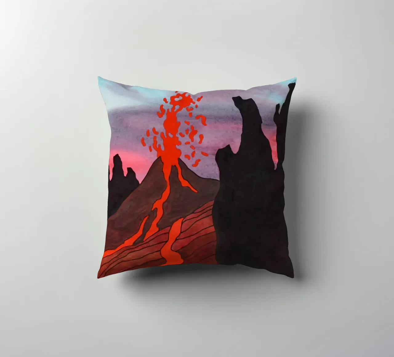 Ken Price Eruption continue non observée coussin de Marcobarshop