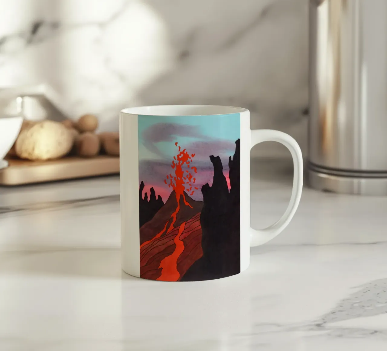 Ken Price Eruption continue non observée mug en céramique de Marcobarshop
