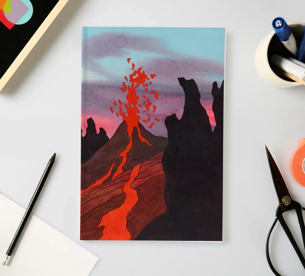 Ken Price Eruption continue non observée carnet de notes de Marcobarshop