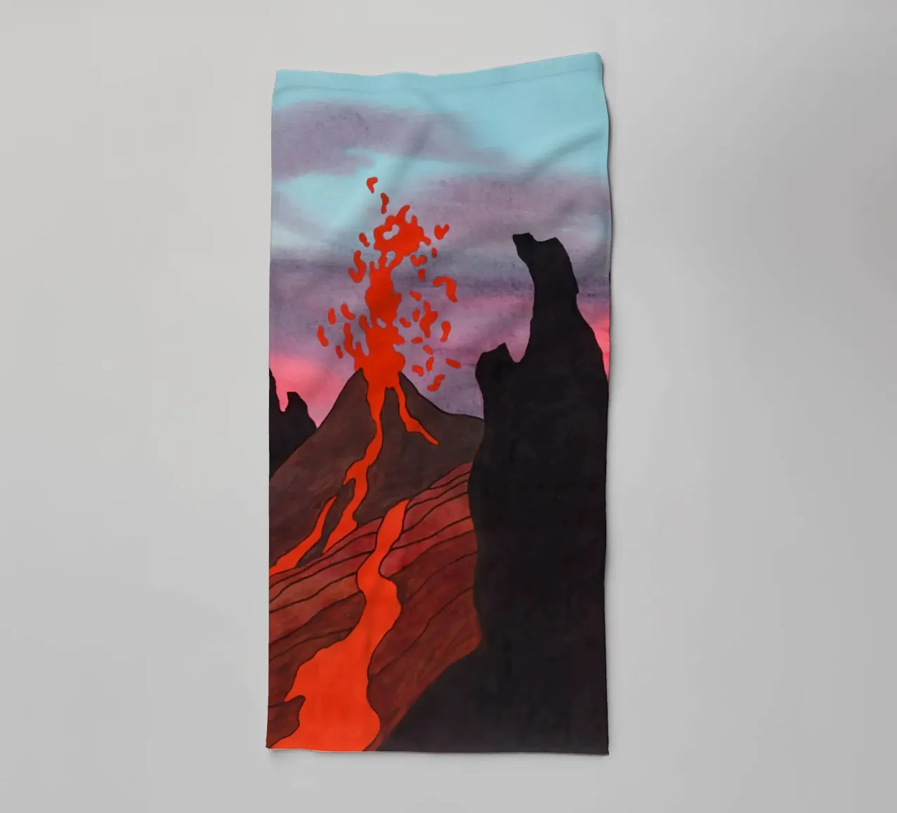 Ken Price Eruption continue non observée serviette de bain de Marcobarshop