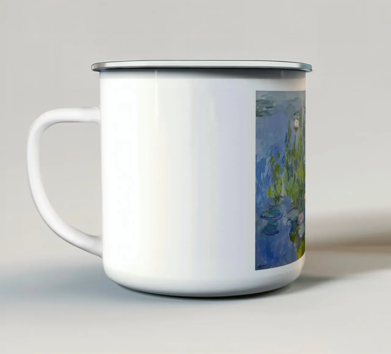 Ninfee tazza in smalto da D1 Shop
