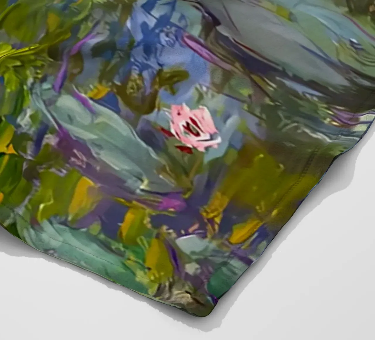 Water lilies fleece blanket by D1 Shop