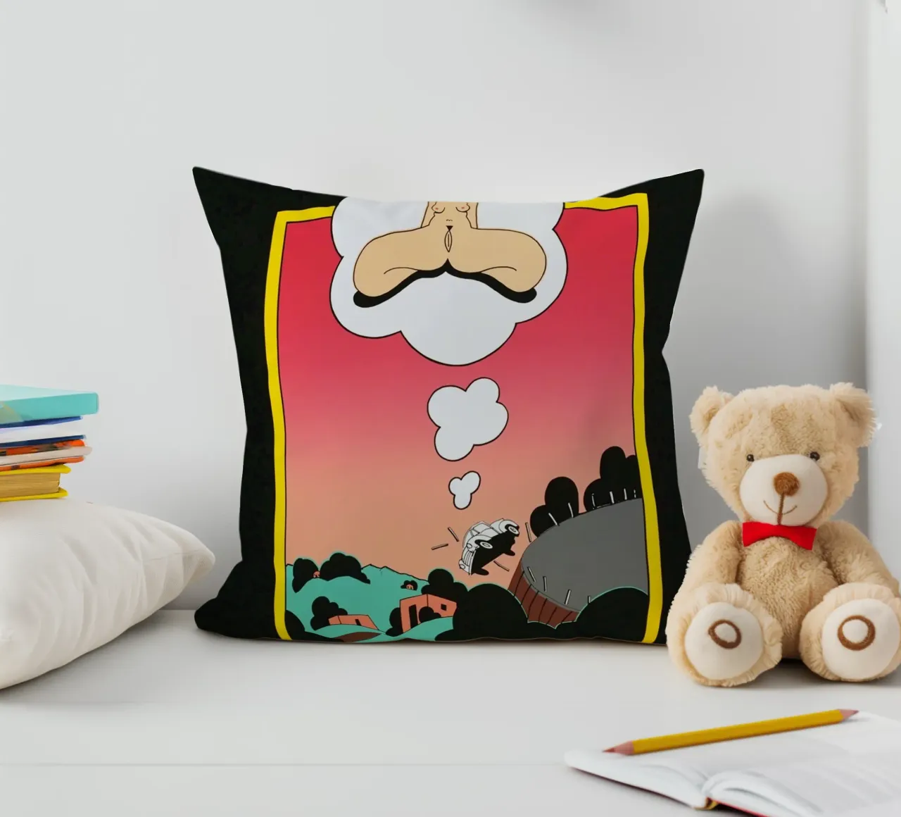 Ken Price Non pensare a lei quando cerchi di guidare cuscino da Marcobarshop