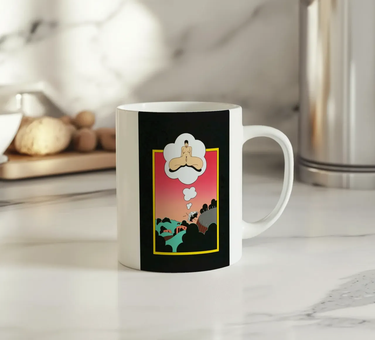 Ken Price Non pensare a lei quando cerchi di guidare tazza in ceramica da Marcobarshop