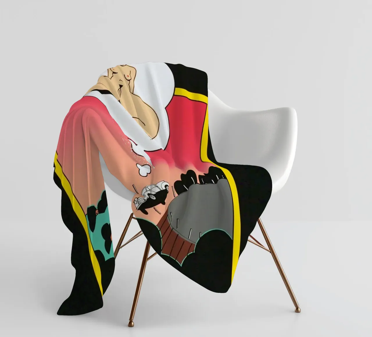 Ken Price Non pensare a lei quando cerchi di guidare coperta in pile da Marcobarshop