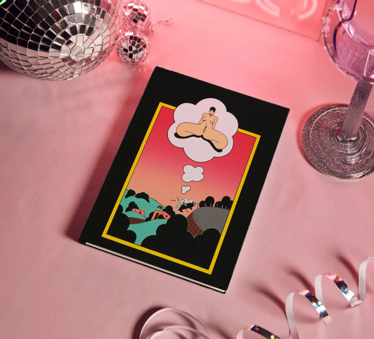 Ken Price Don't Think About Her When You're Trying to Drive notebook by Marcobarshop