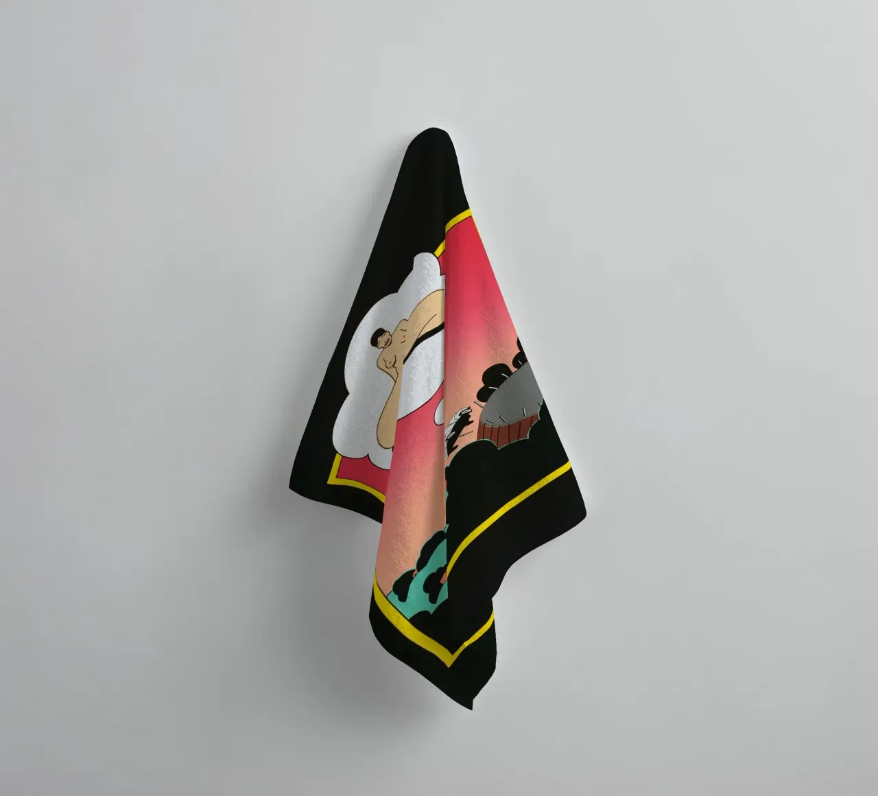 Ken Price Non pensare a lei quando cerchi di guidare asciugamano da bagno da Marcobarshop