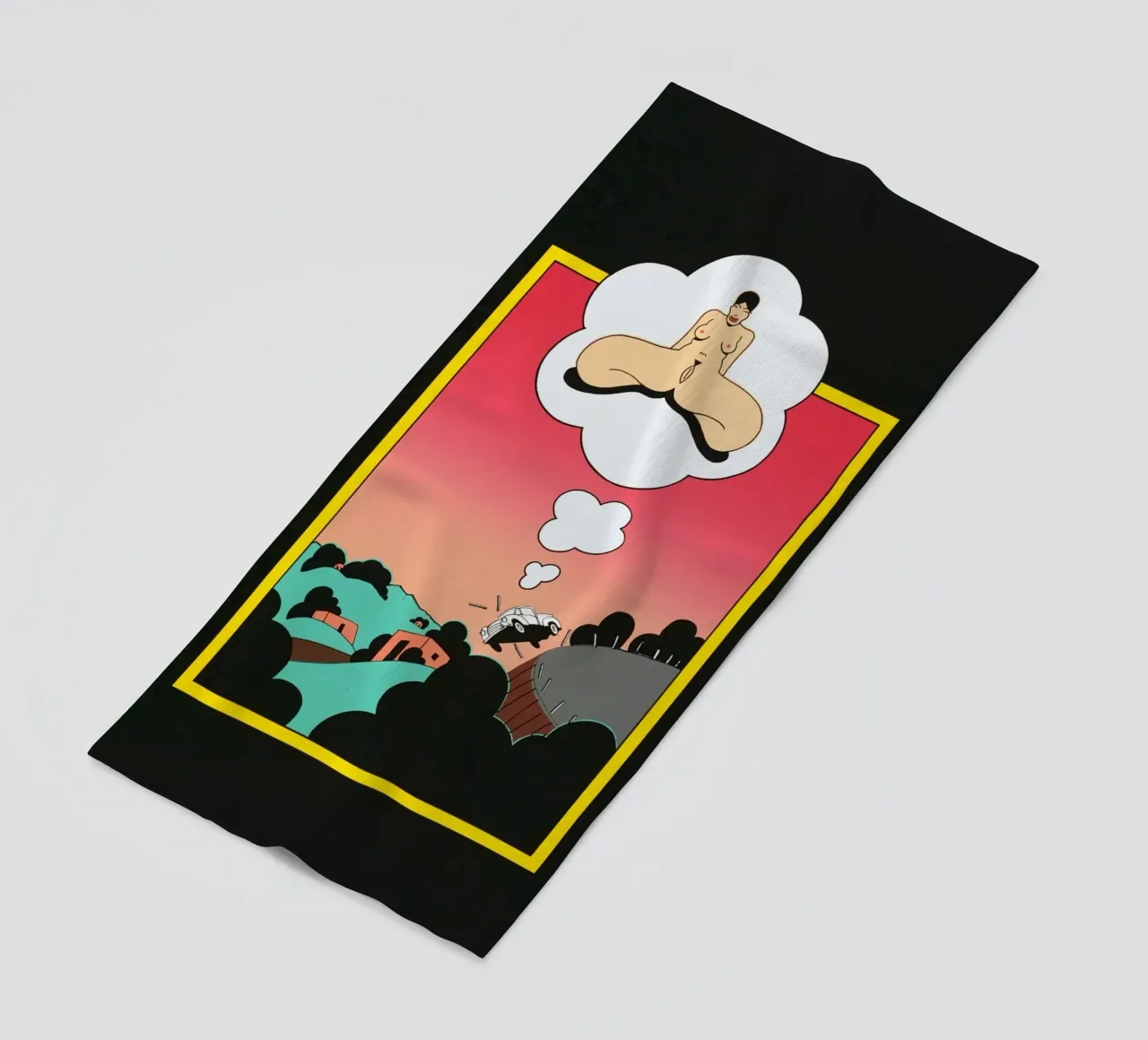 Ken Price Non pensare a lei quando cerchi di guidare telo mare da Marcobarshop