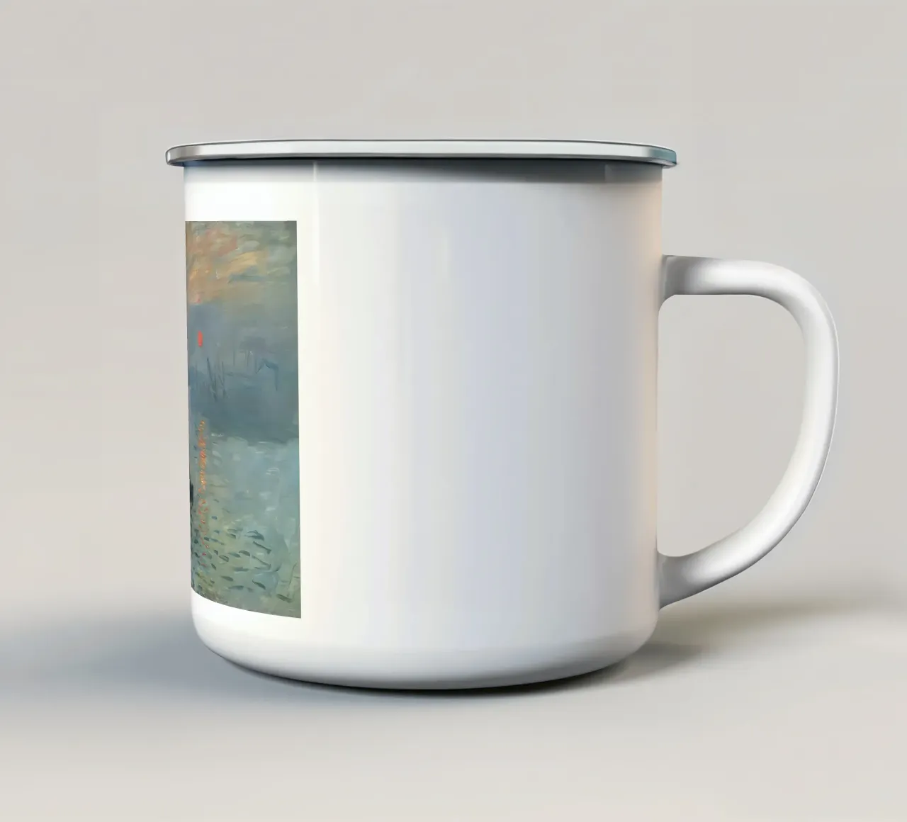 Rising Sun enamel mug by D1 Shop