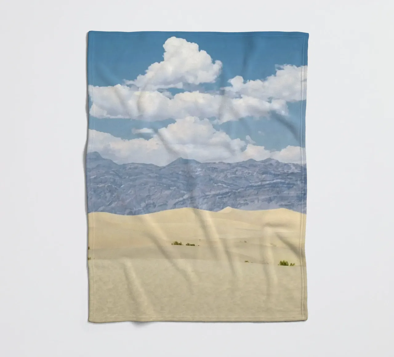 uninhabited desert fleece blanket by life of sands