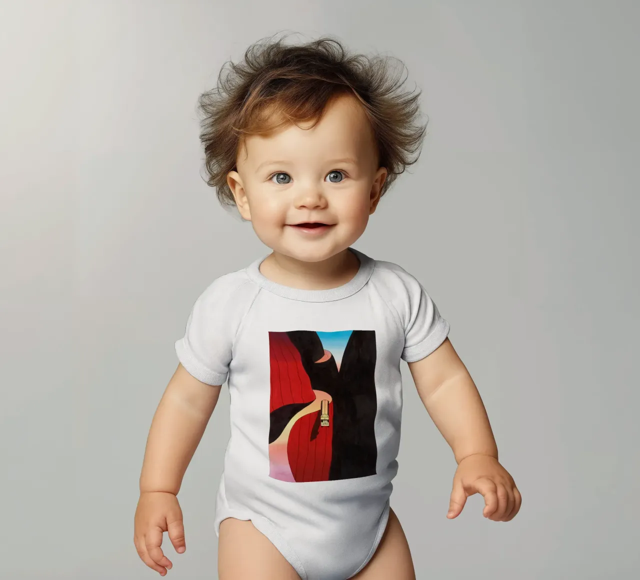 Ken Price Falling Bus body neonato maniche corte da Marcobarshop
