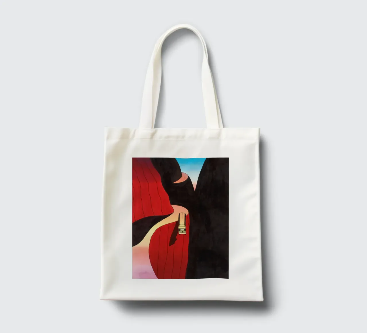 Ken Price Falling Bus tote bag by Marcobarshop