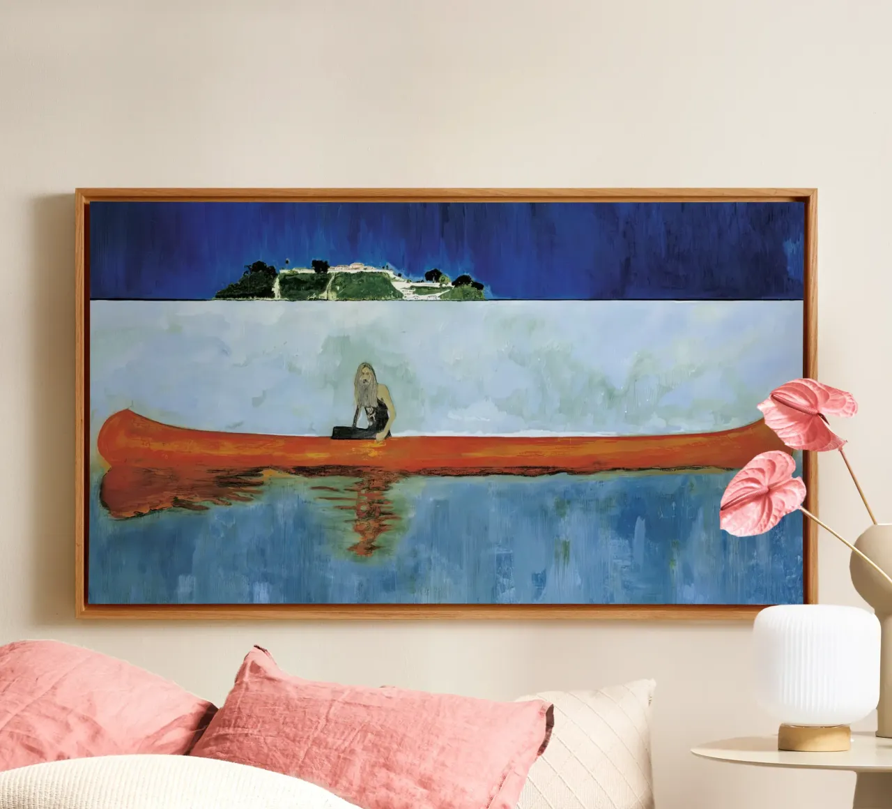 peter doig - Jarwitama tela con Cornice a cassetta da Milfordwings