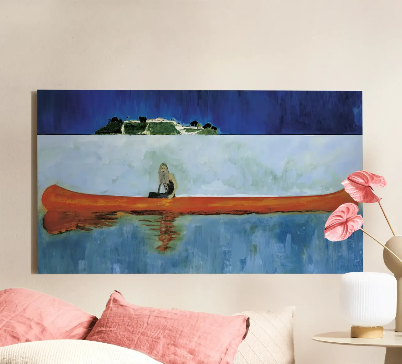 peter doig - Jarwitama tela con Cornice a cassetta da Milfordwings