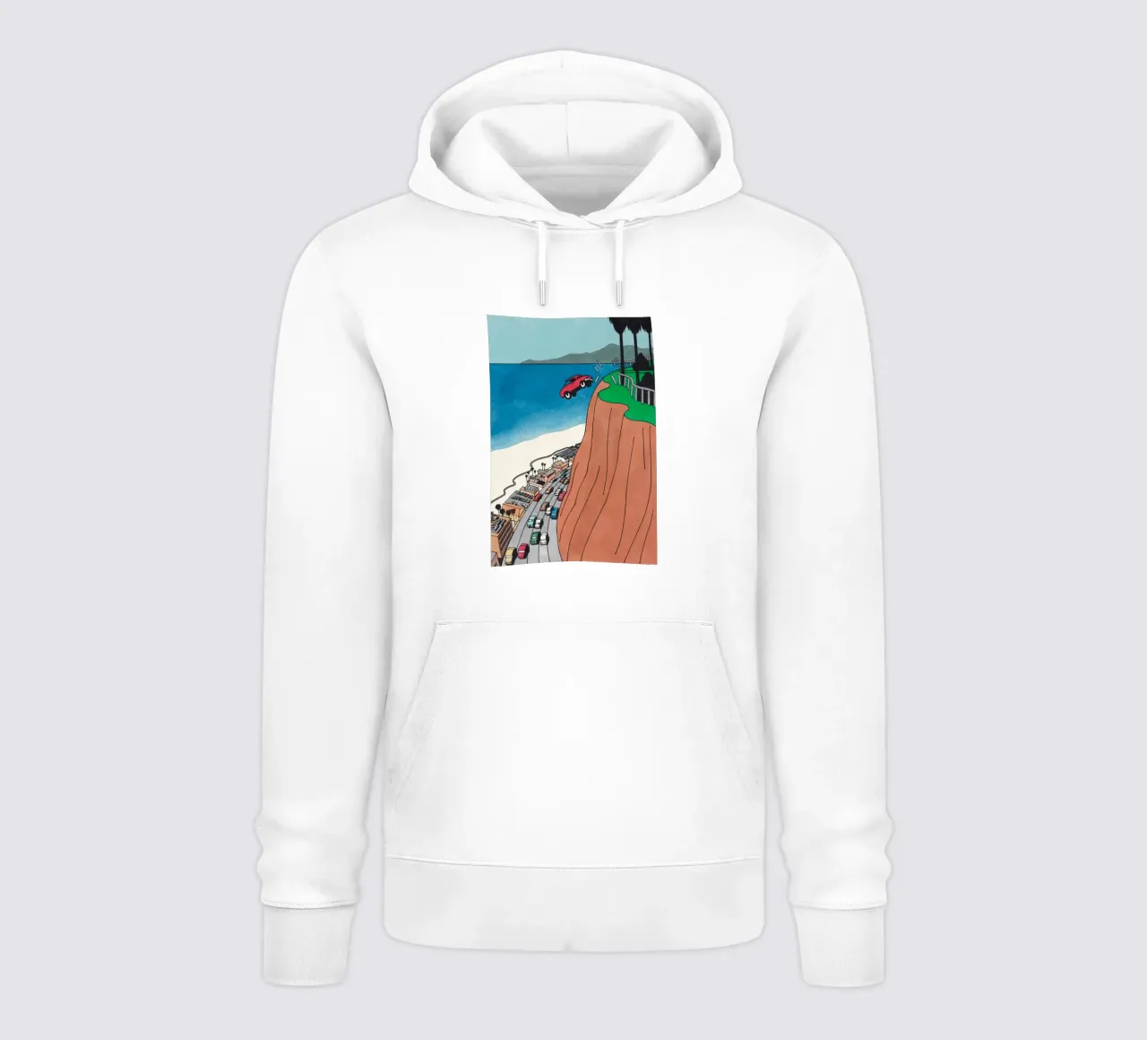 Tuffo in auto di Ken Price felpa con cappuccio da Marcobarshop