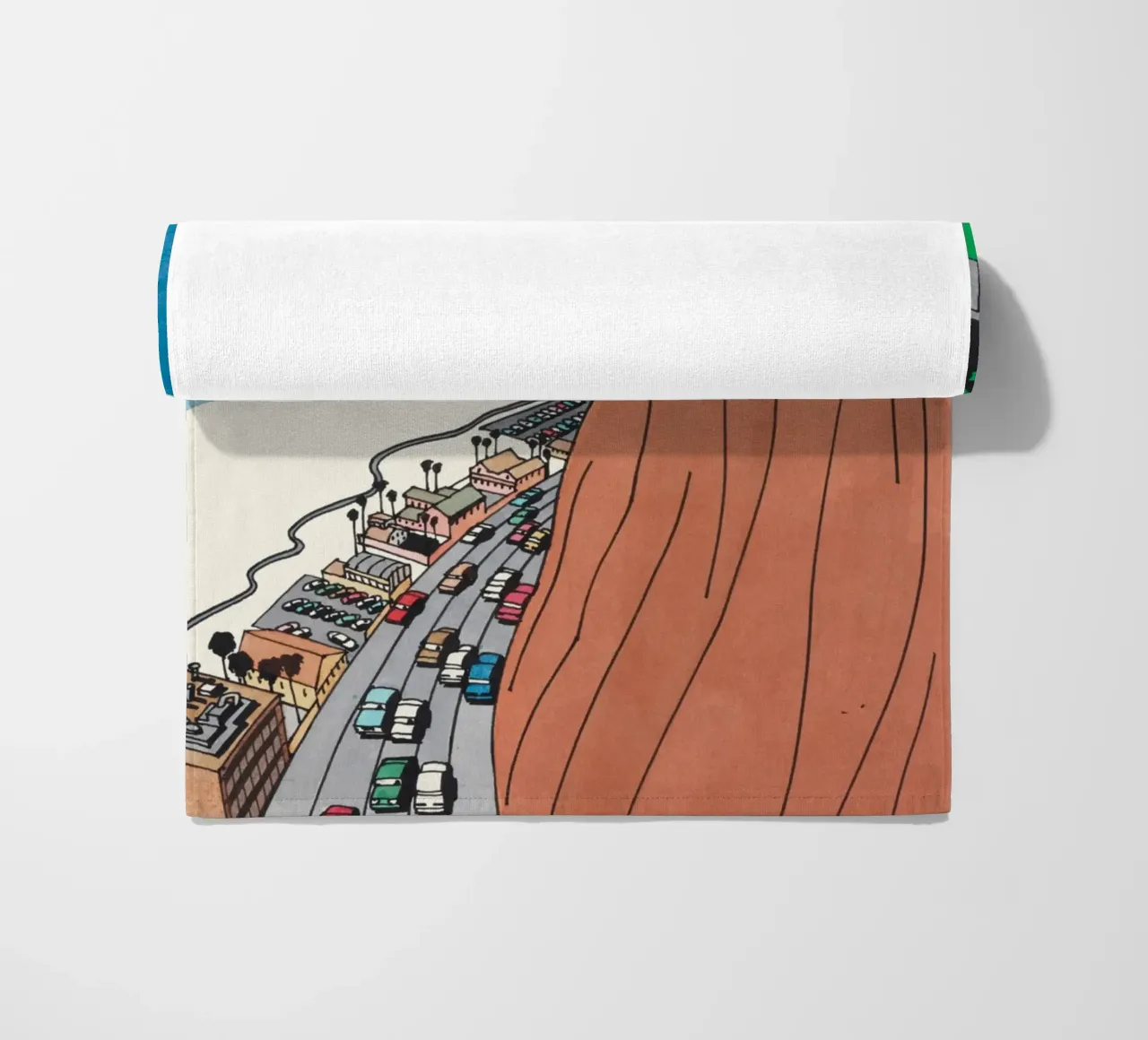 Tuffo in auto di Ken Price telo mare da Marcobarshop