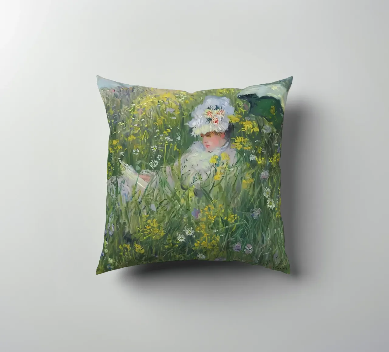 In The Meadow - 1876 decorative cushion by D1 Shop