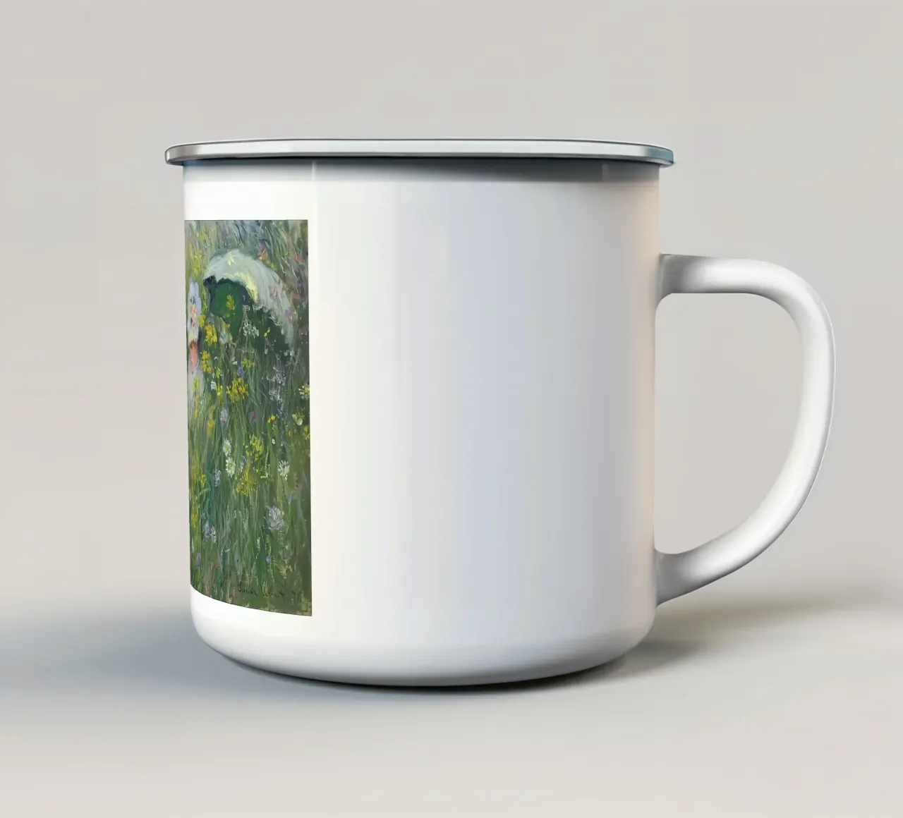 Nel prato - 1876 tazza in smalto da D1 Shop